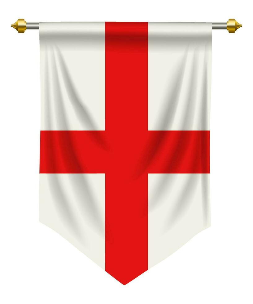 England Pennant on White vector