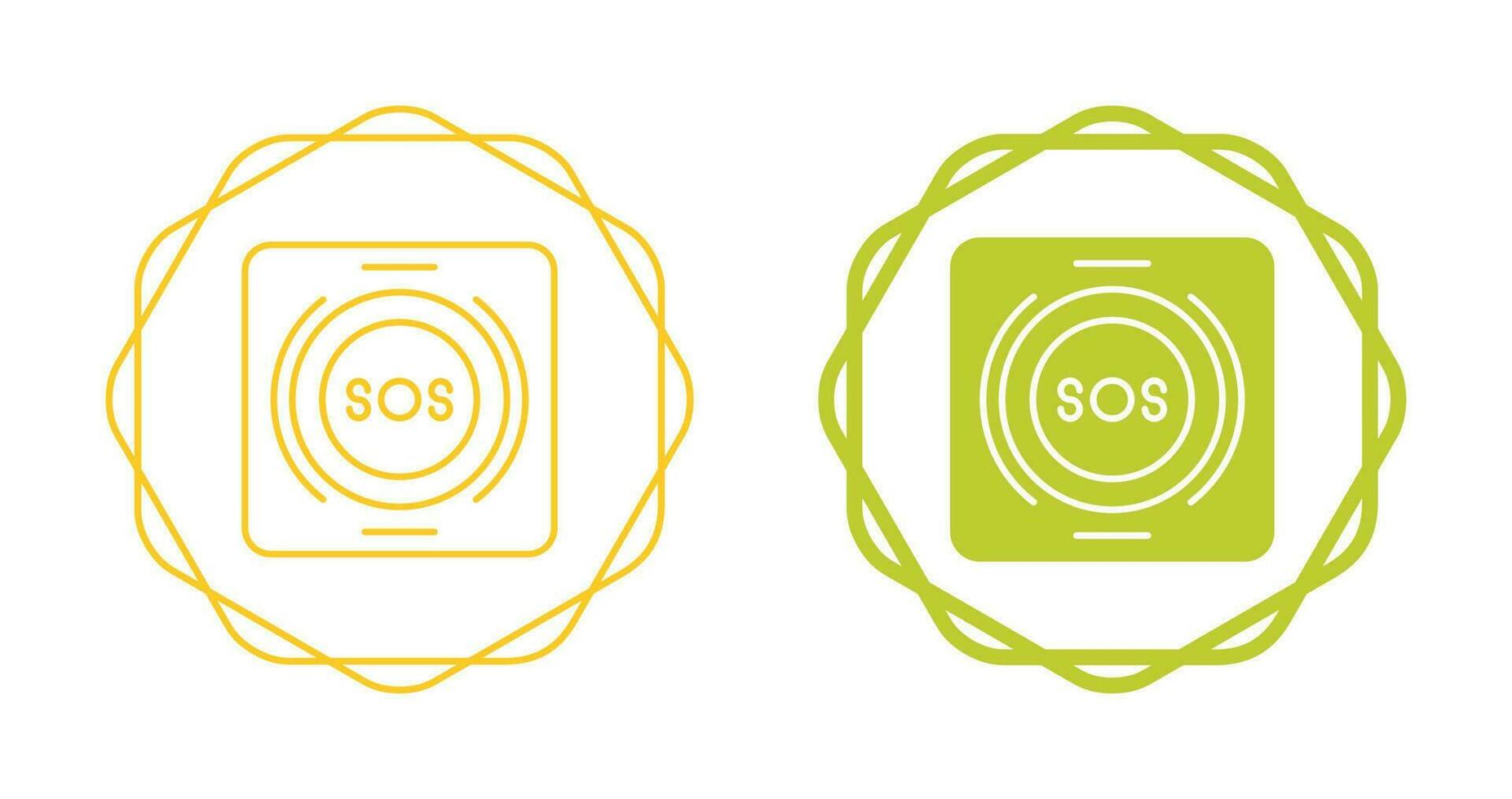 Emergency Button Vector Icon