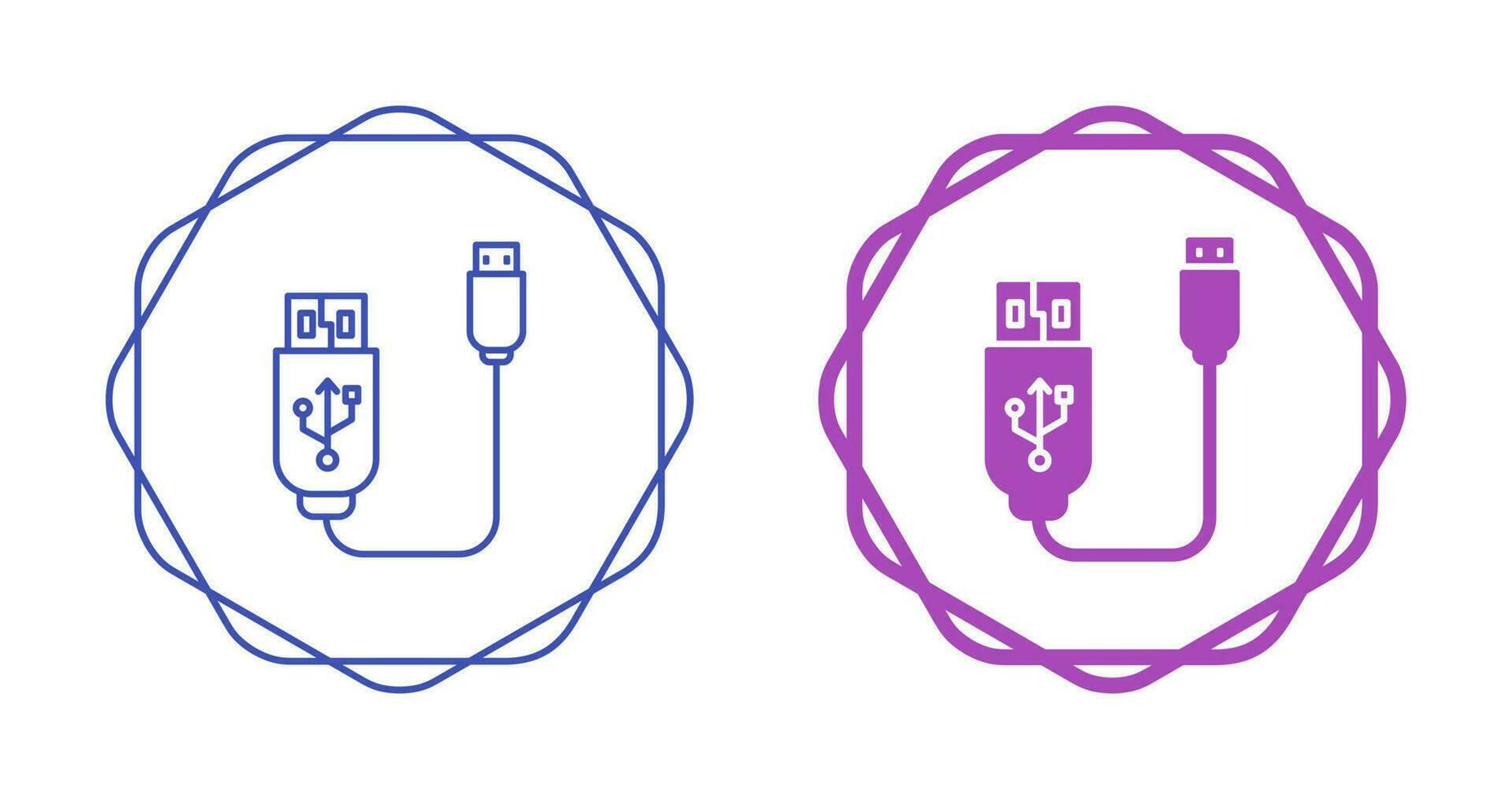 Usb Cable Vector Icon