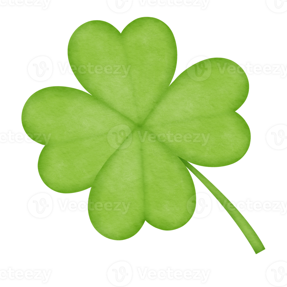 Four Leaf Clover watercolor illustration 23980297 PNG
