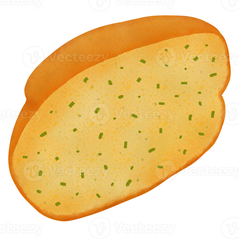 garlic bread watercolor illustration 23980458 PNG