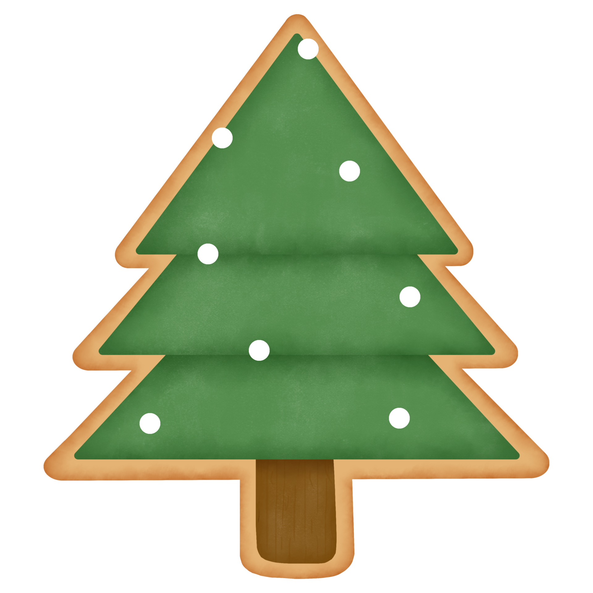 Christmas tree gingerbread illustration 23980573 PNG