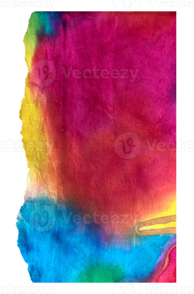 Colorful Torn Mulberry Paper png