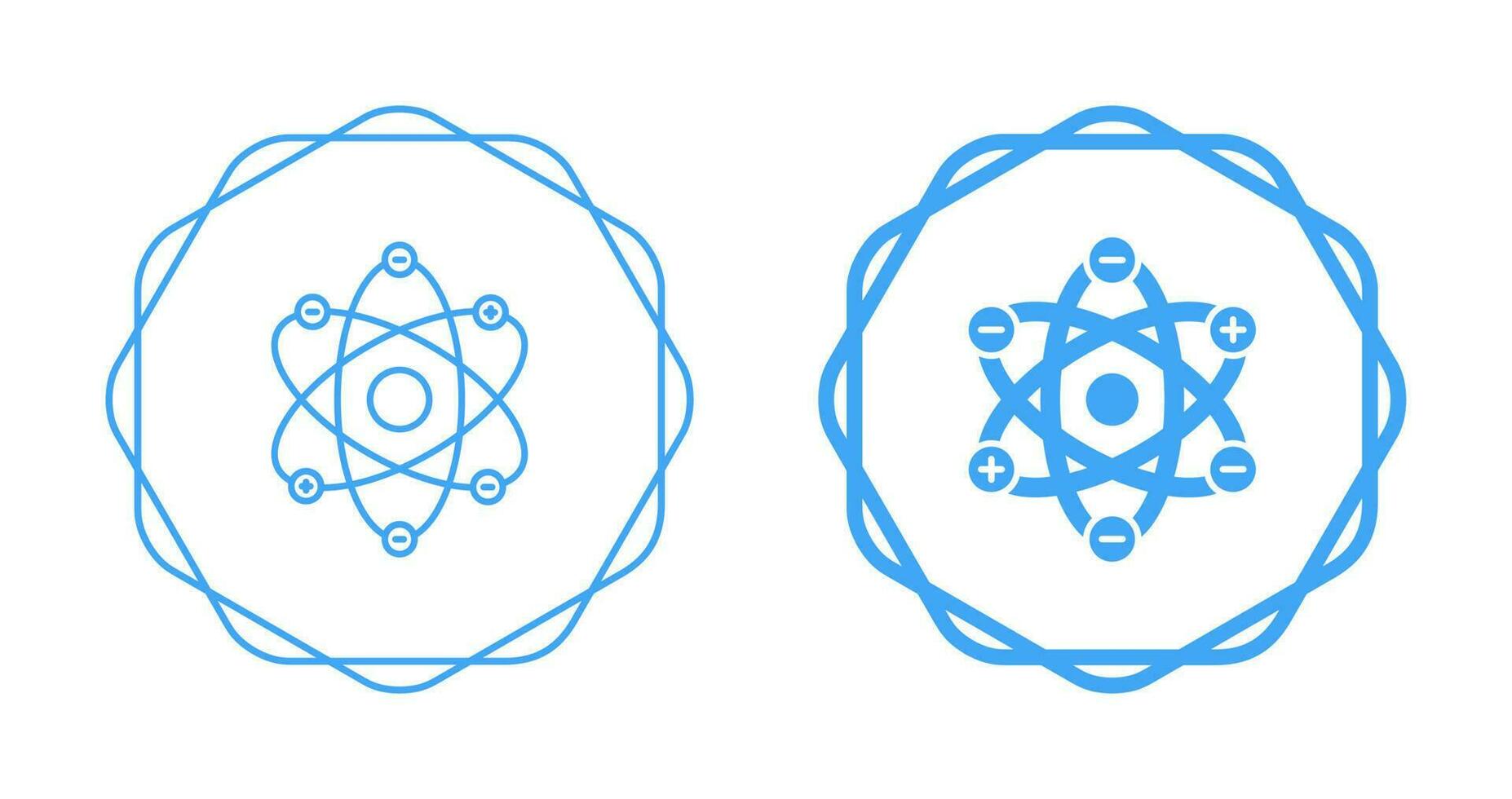 Atom Structure Vector Icon