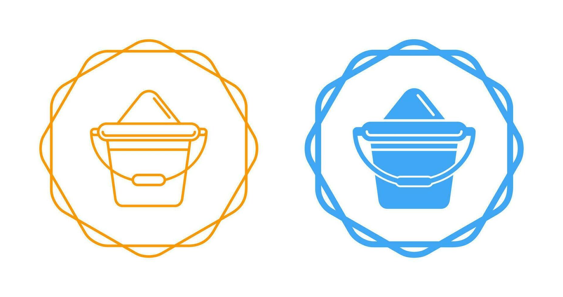 Sand Bucket Vector Icon