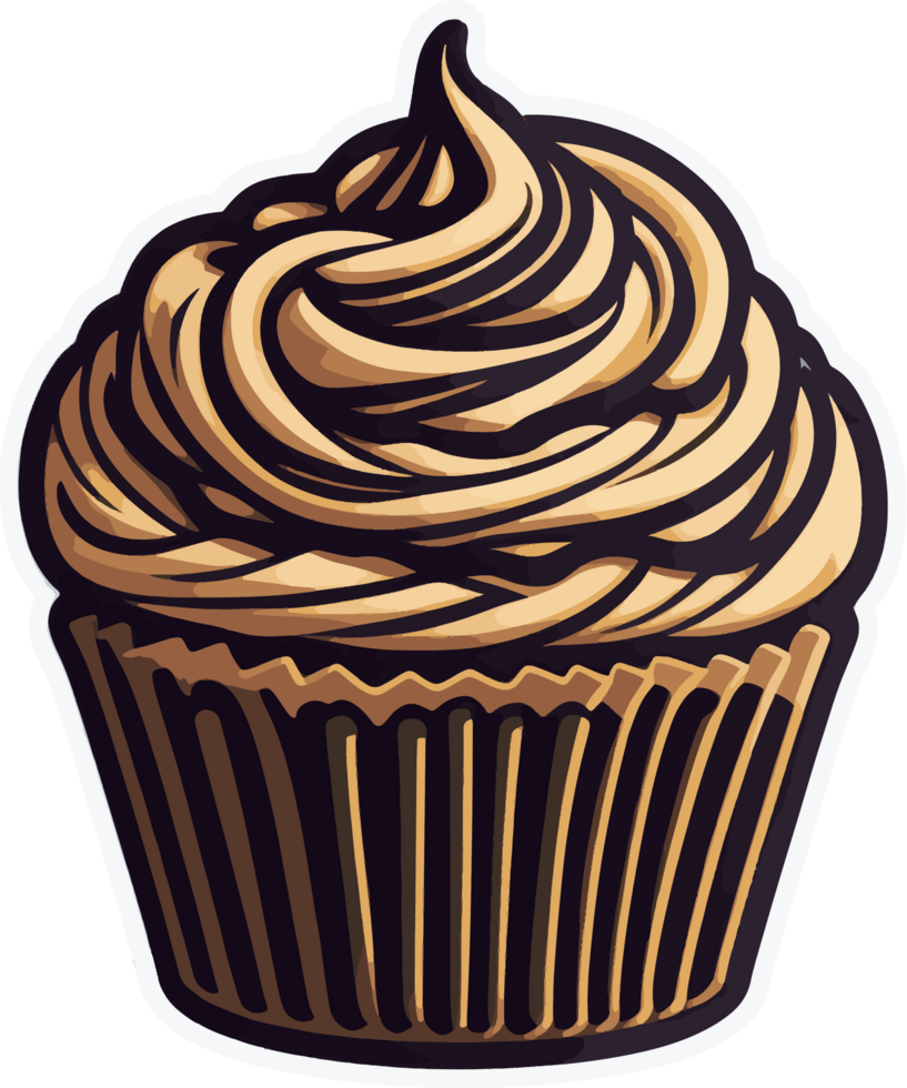 Cup Cake Choco Cream with png