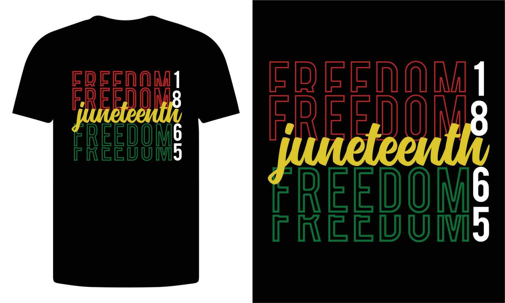 Juneteenth T shirt Design Free Download vector