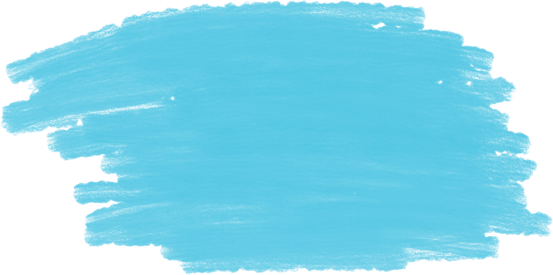 Blue charcoal brush circle stroke isolated for decoration. png