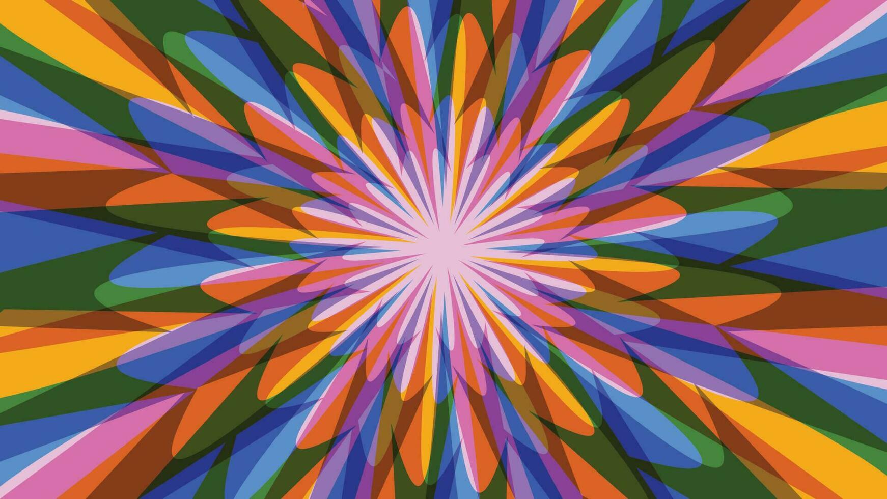 Abstract Colorful Flower Background vector