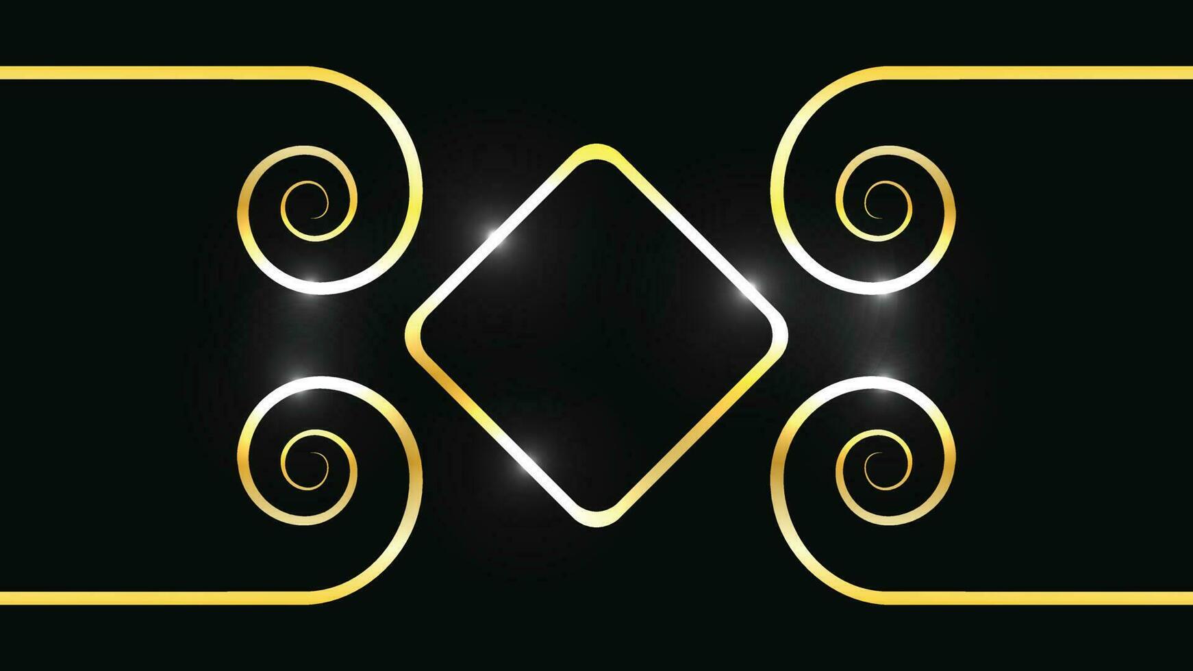 Luxury Black and Gold Background vector