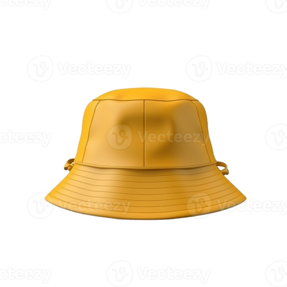 giallo secchio cappello isolato su trasparente sfondo, creato con generativo ai png