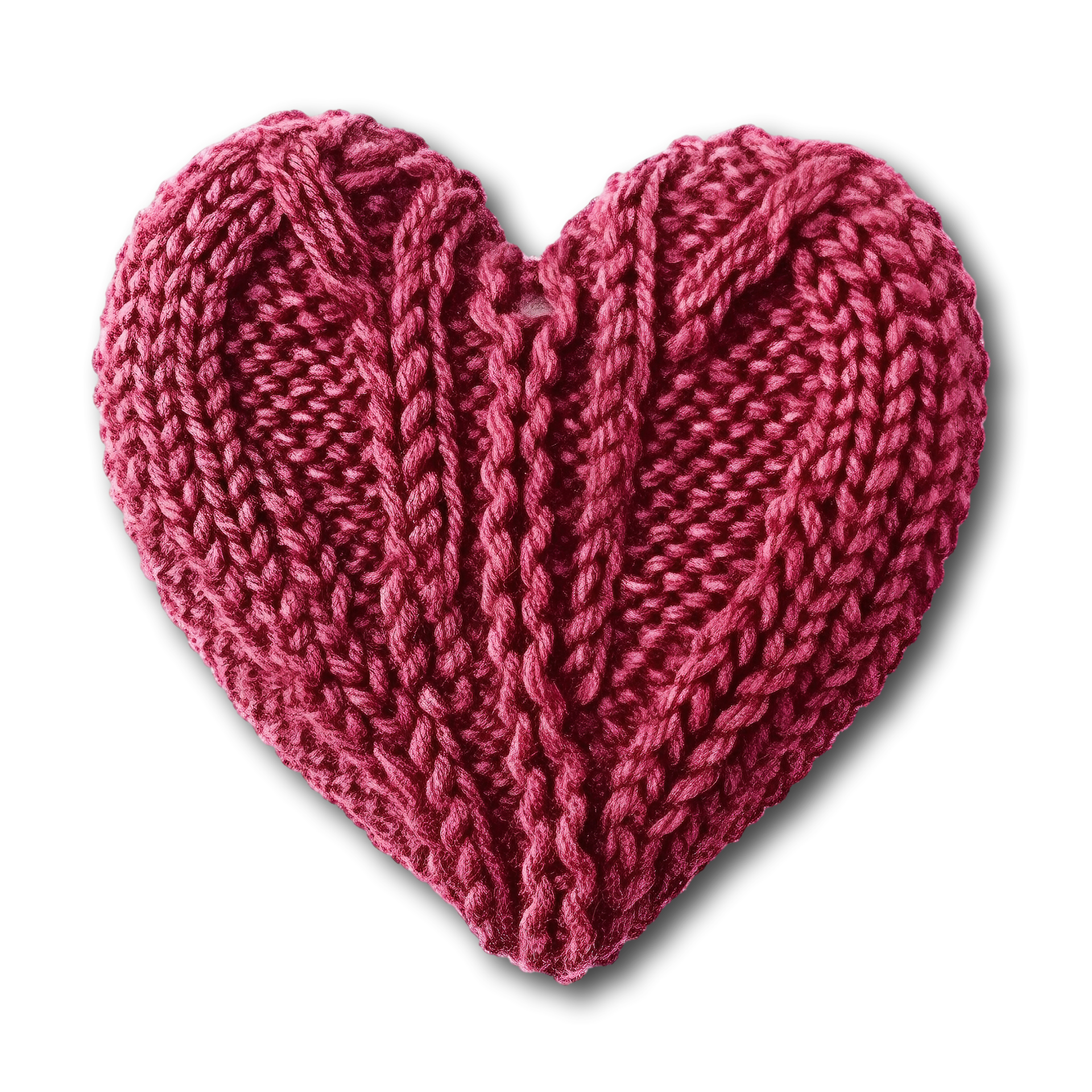 Knitting heart shape on transparent background, created with generative AI  23982095 PNG