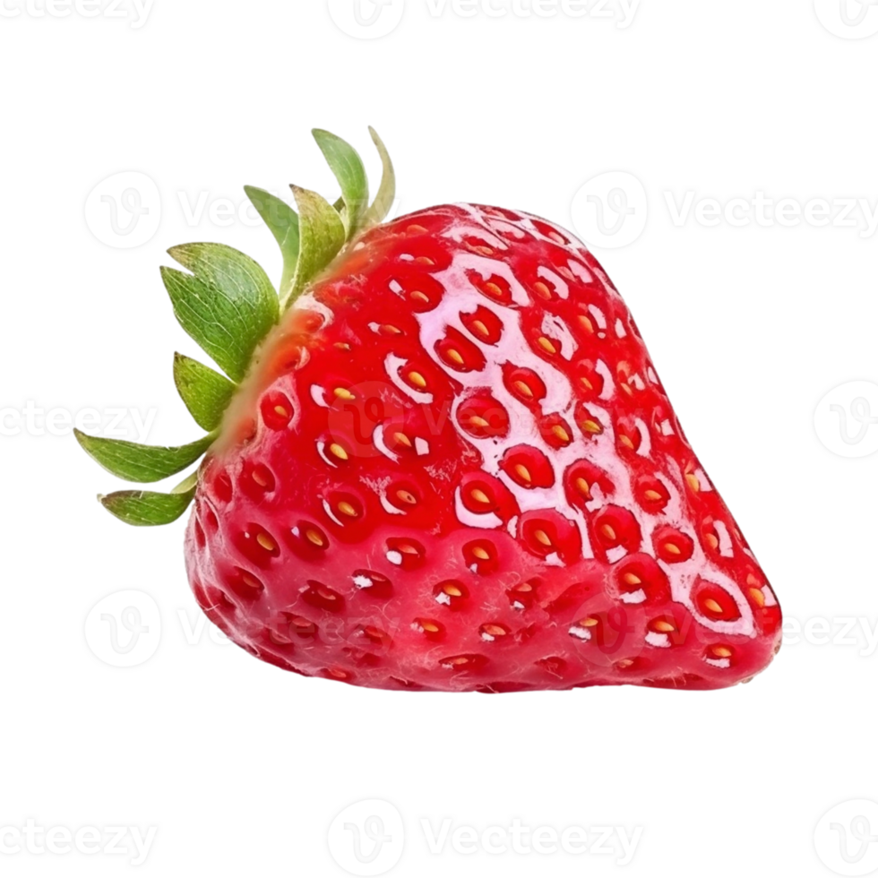 Strawberry isolated on transparent background, created with png