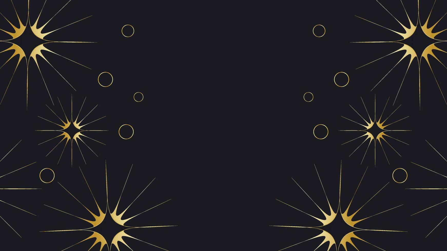 Black and Gold Background with Copy Space vector