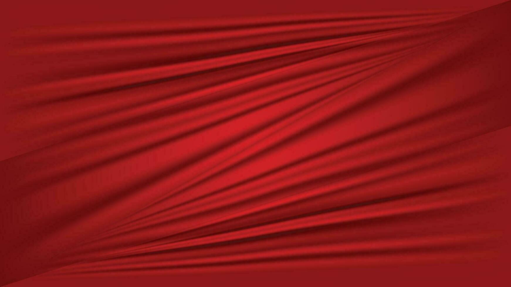 Red Curtain Background vector