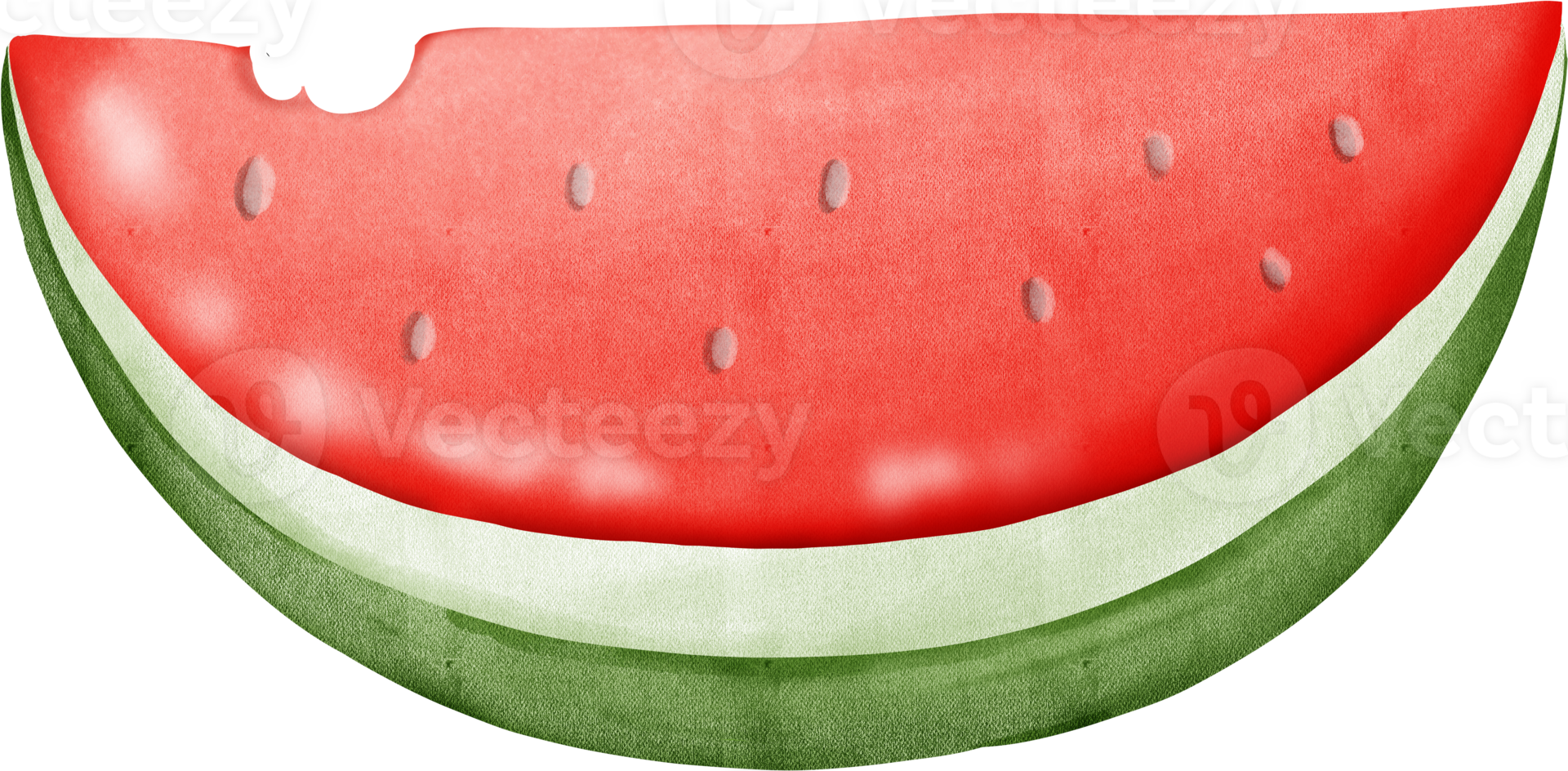 fofa verão vermelho fresco fruta aguarela mão desenhando png