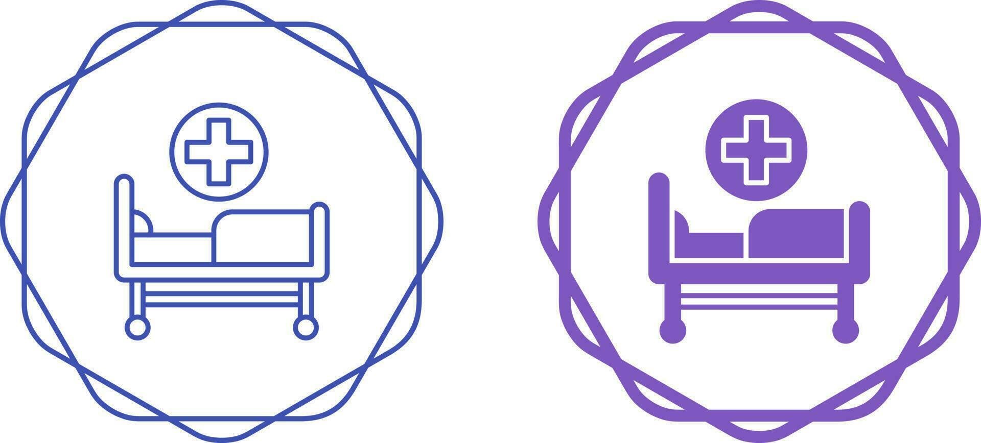 Hospital Bed Vector Icon