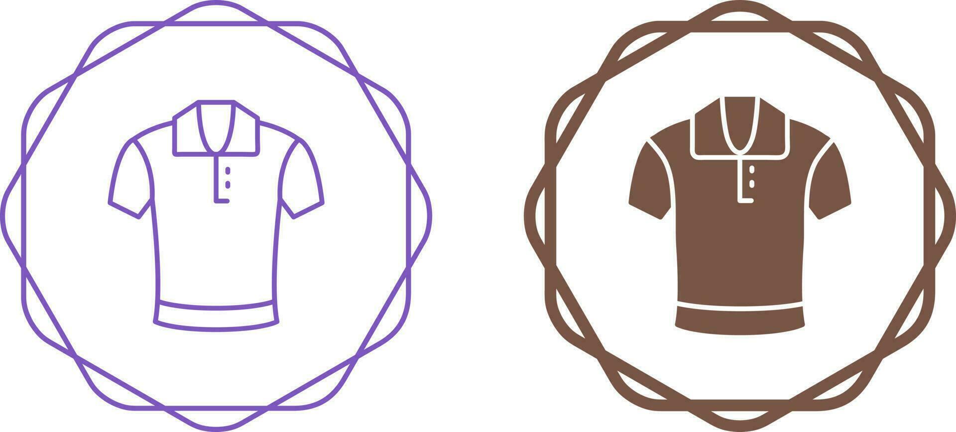 icono de vector de camisa de polo