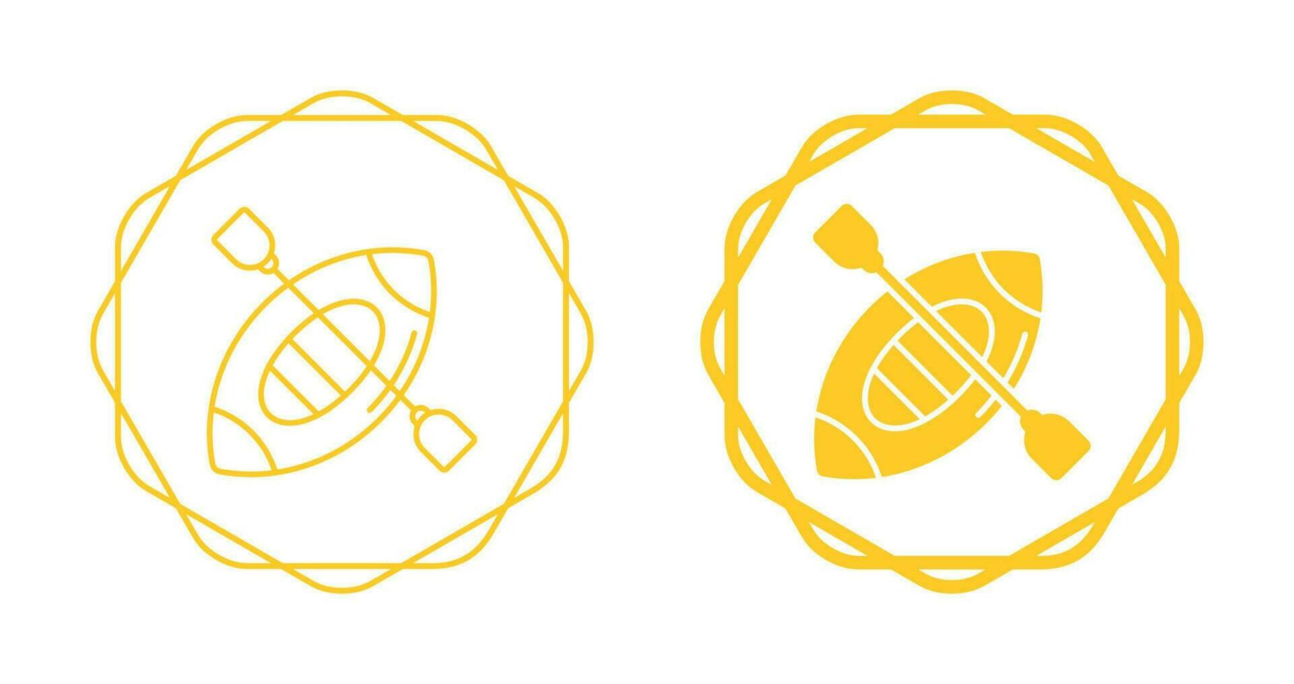 Kayak Vector Icon
