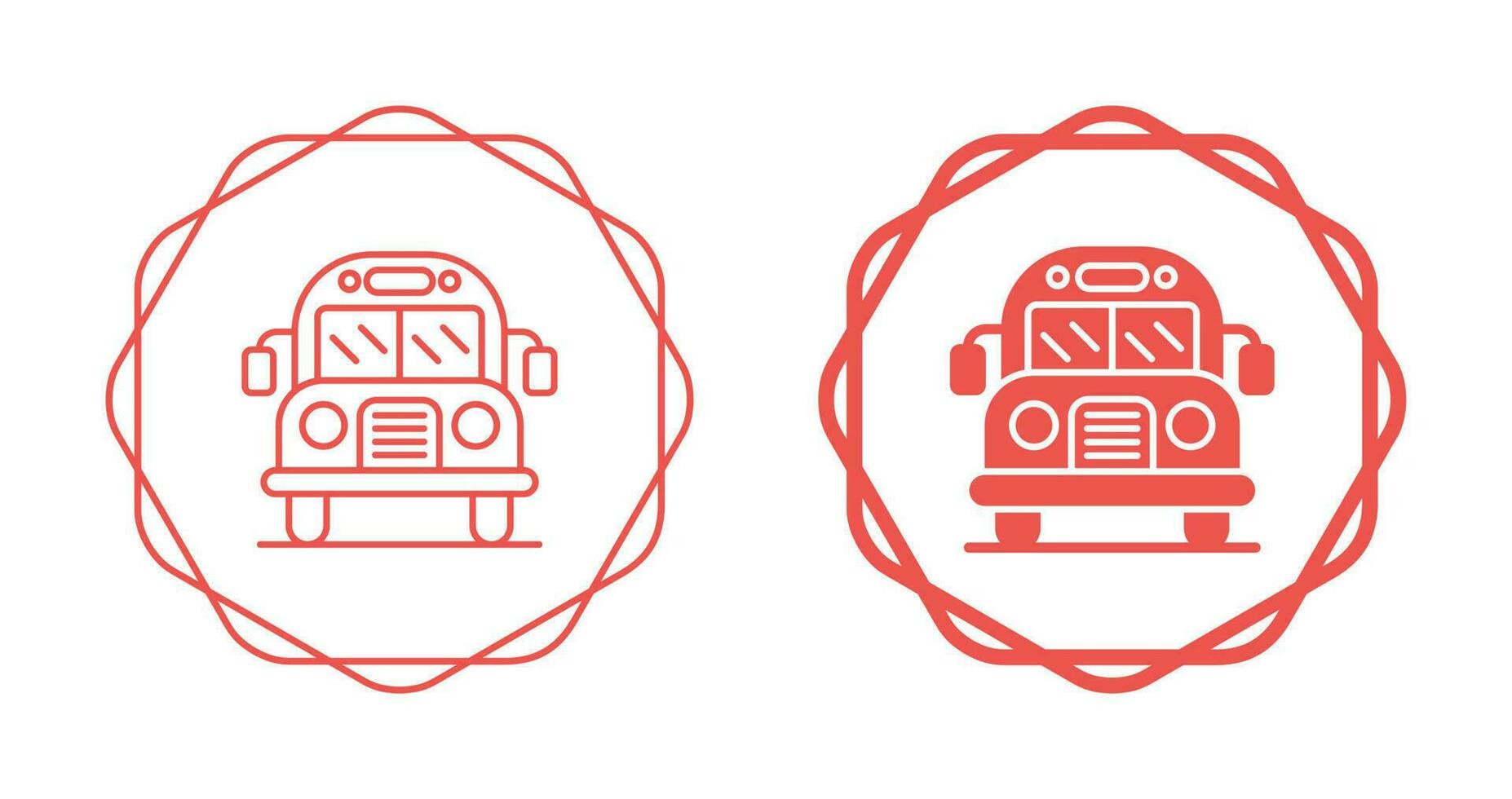 School Bus Vector Icon