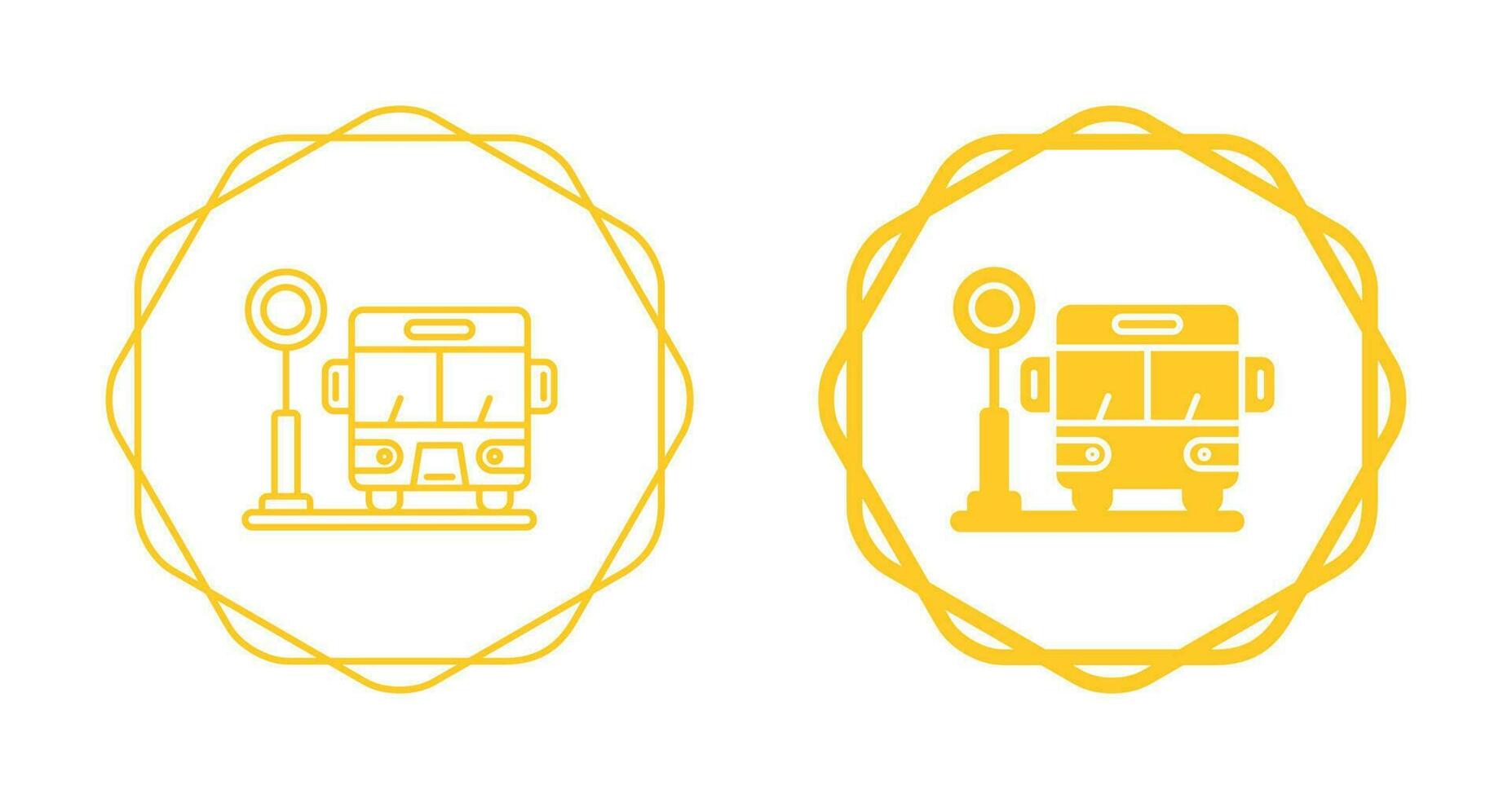 Bus Stop Vector Icon