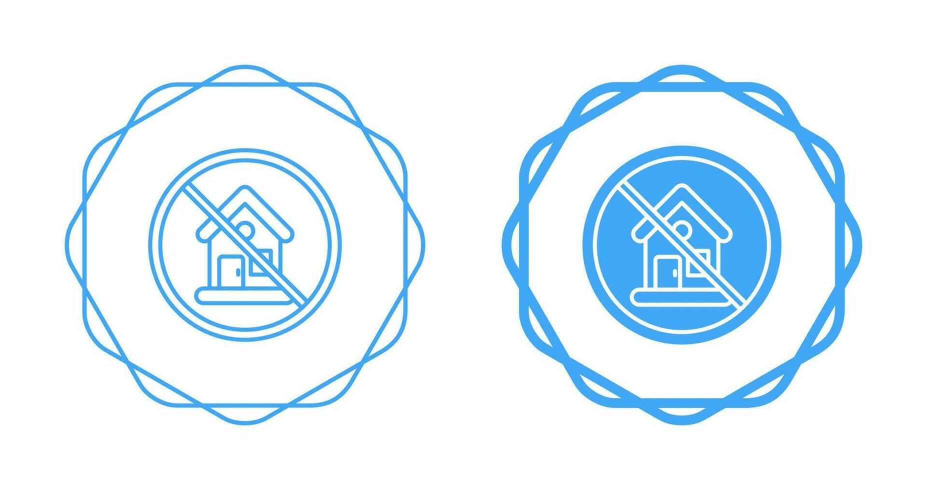 No House Vector Icon