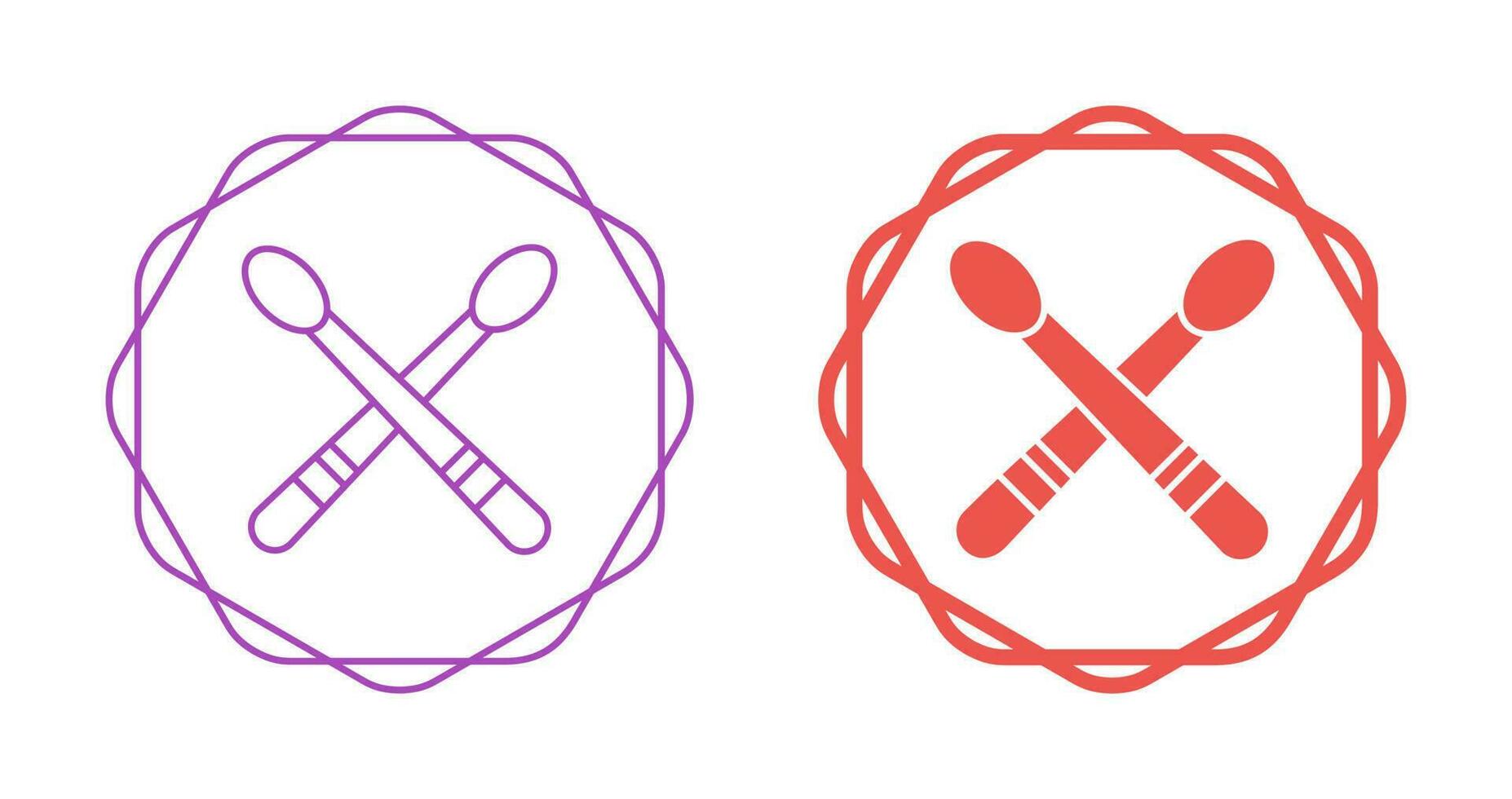 Drumsticks Vector Icon