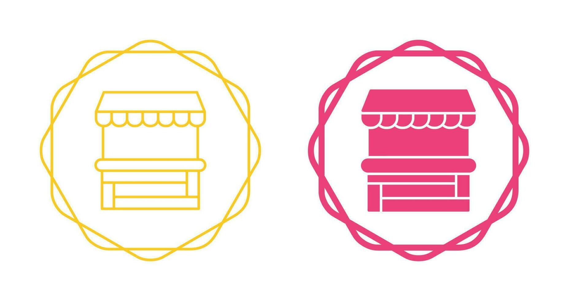 Food Stand Vector Icon