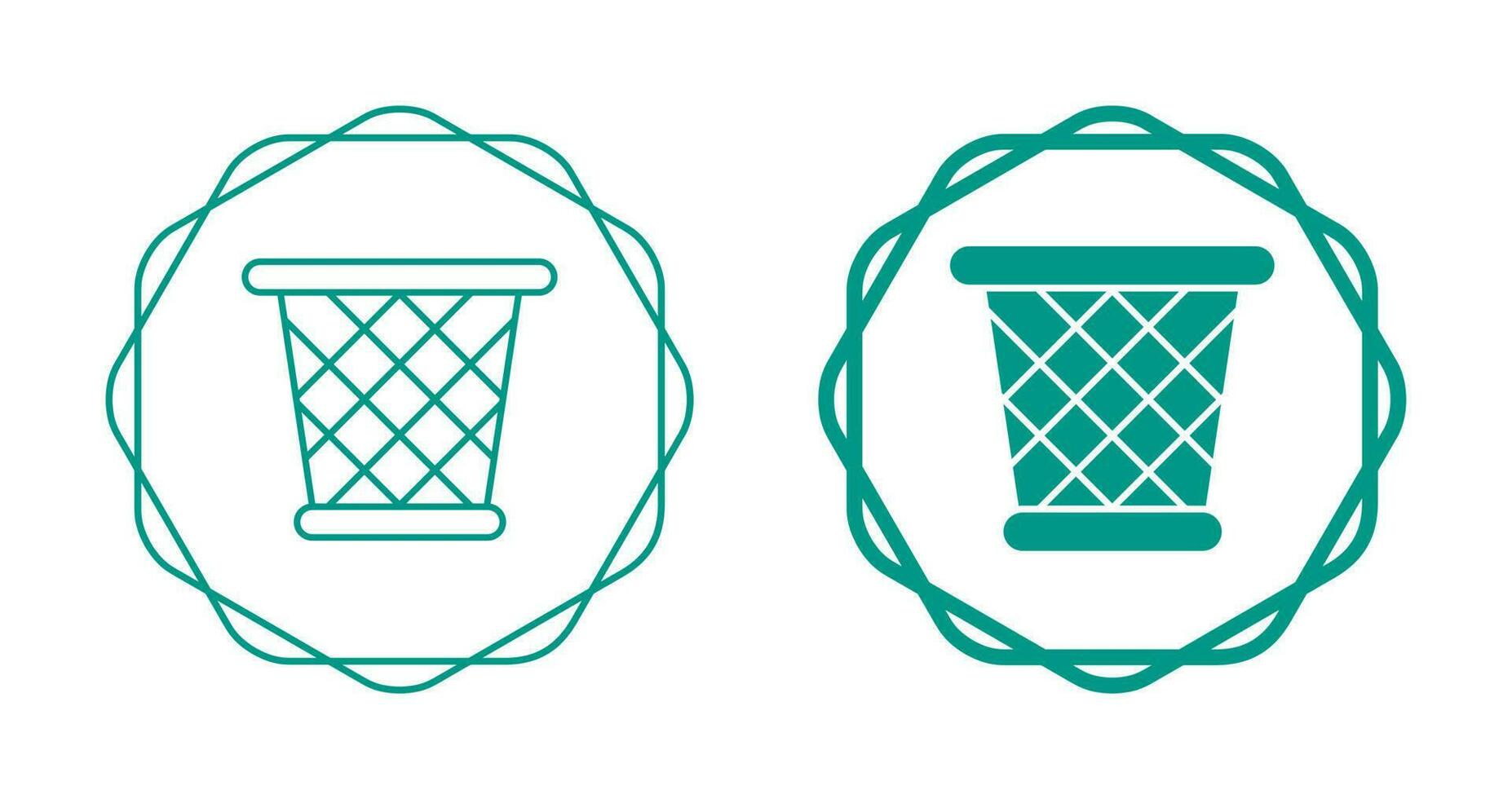 Paper Bin Vector Icon