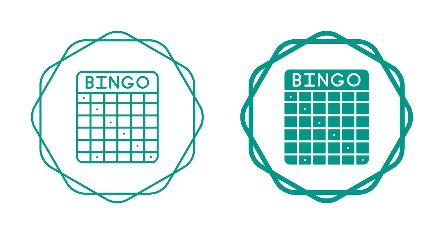 icono de vector de bingo