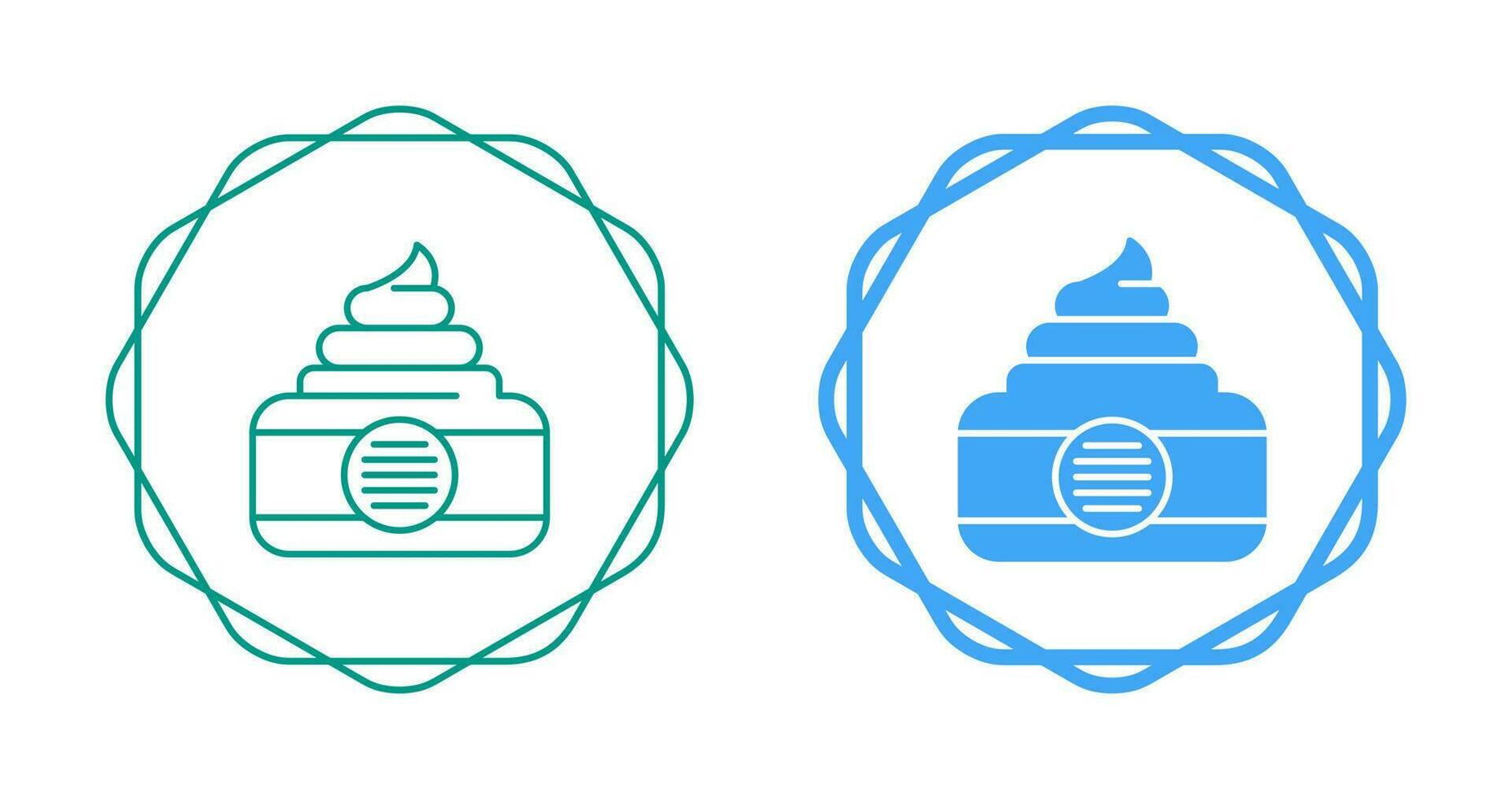 icono de vector de crema facial