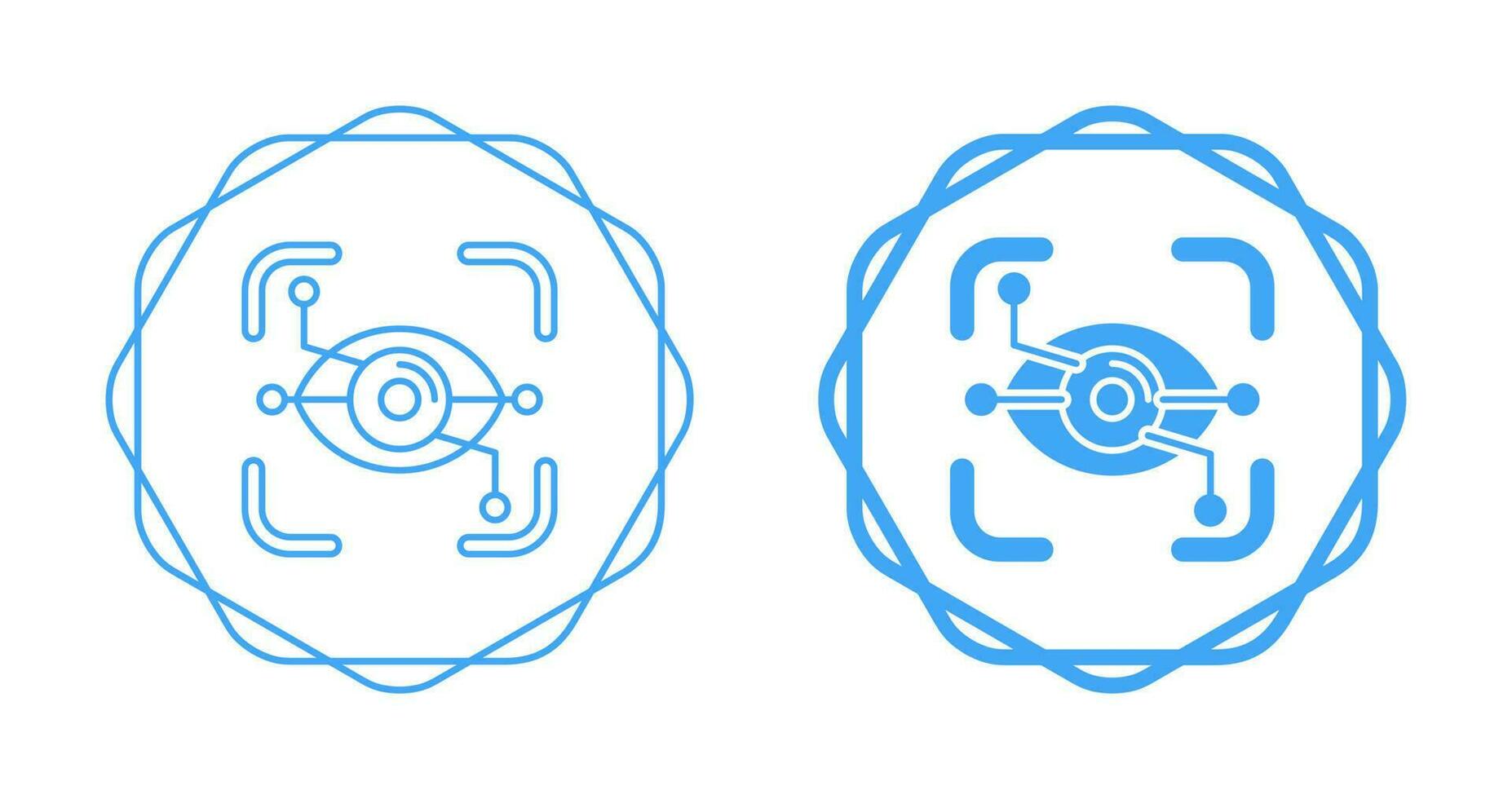Eye Recognition Vector Icon