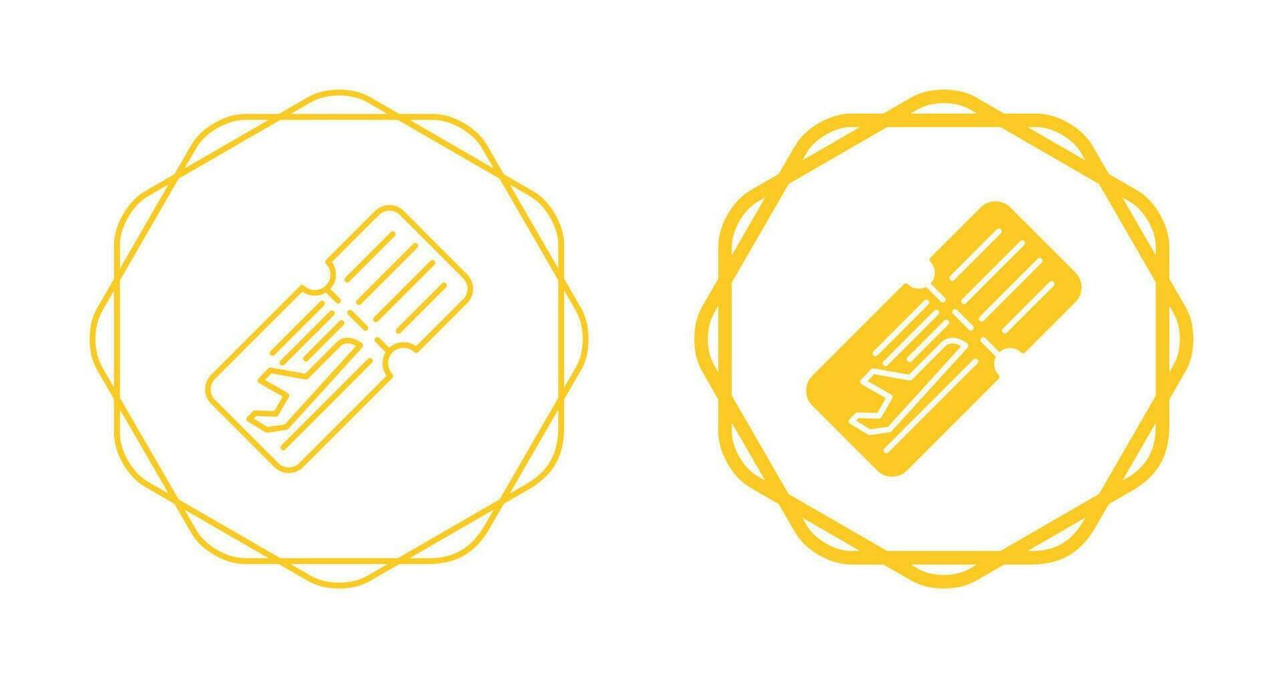 Plane Ticket Vector Icon