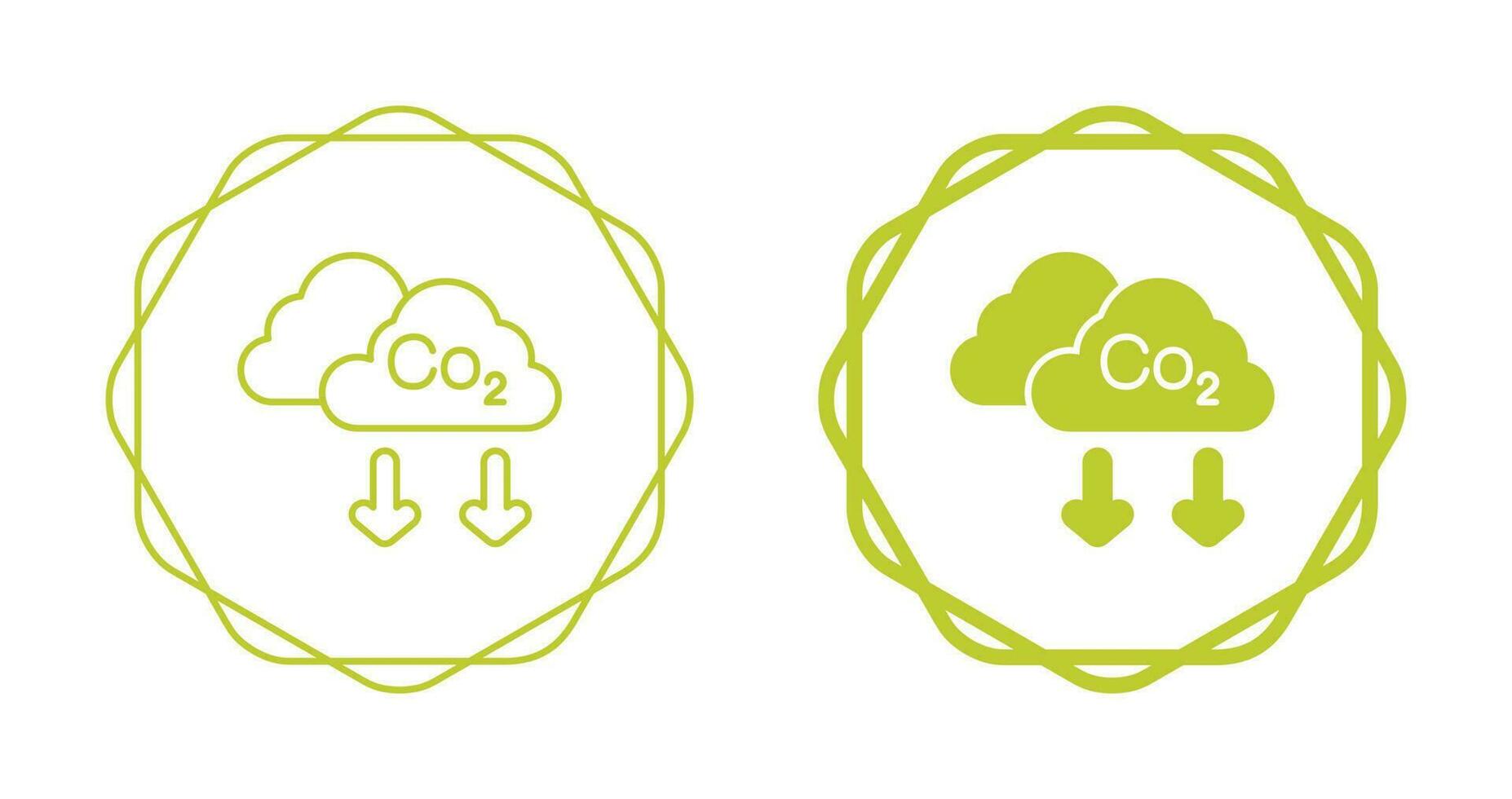 icono de vector de co2