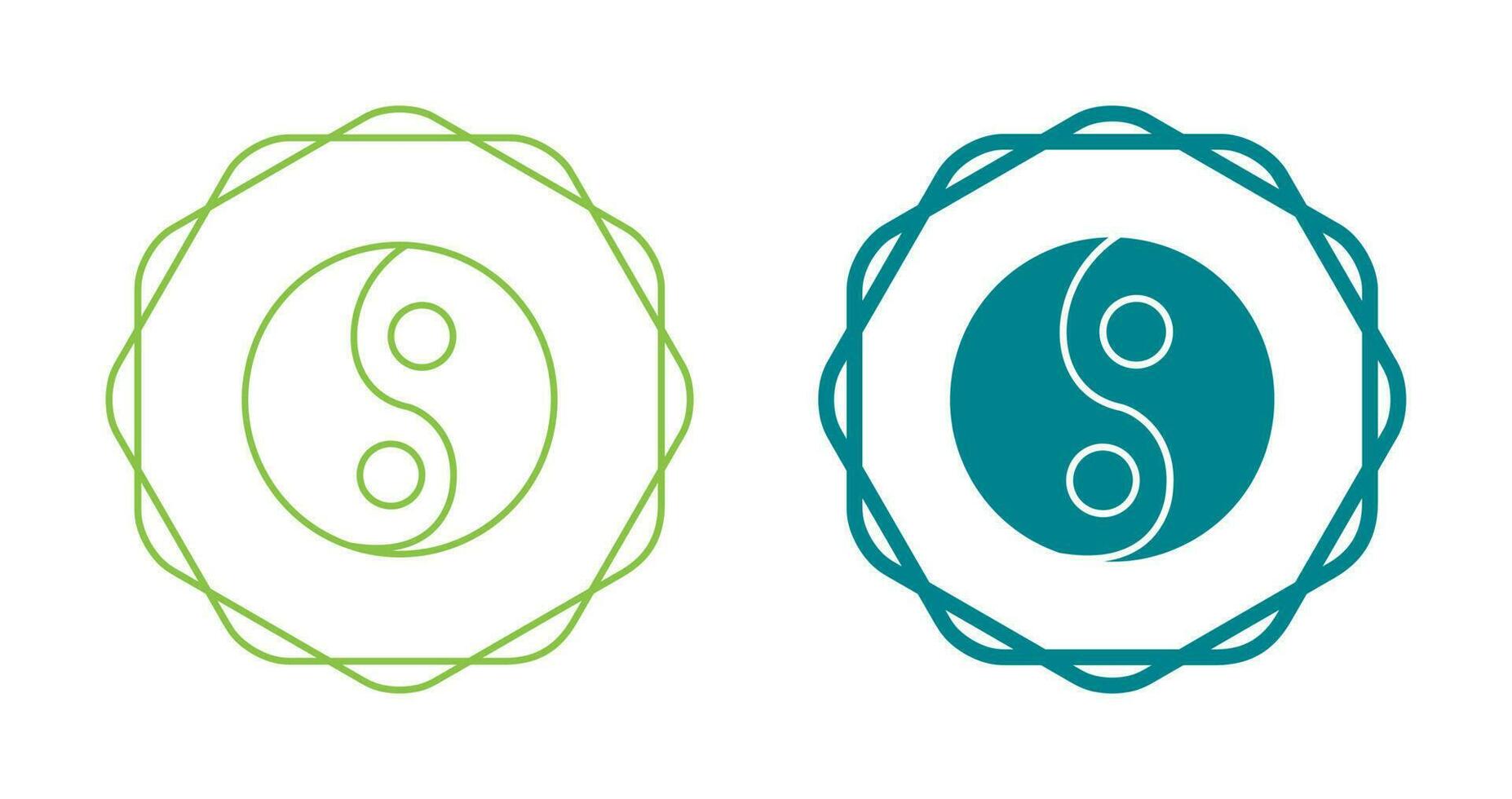 Yin Yang Vector Icon