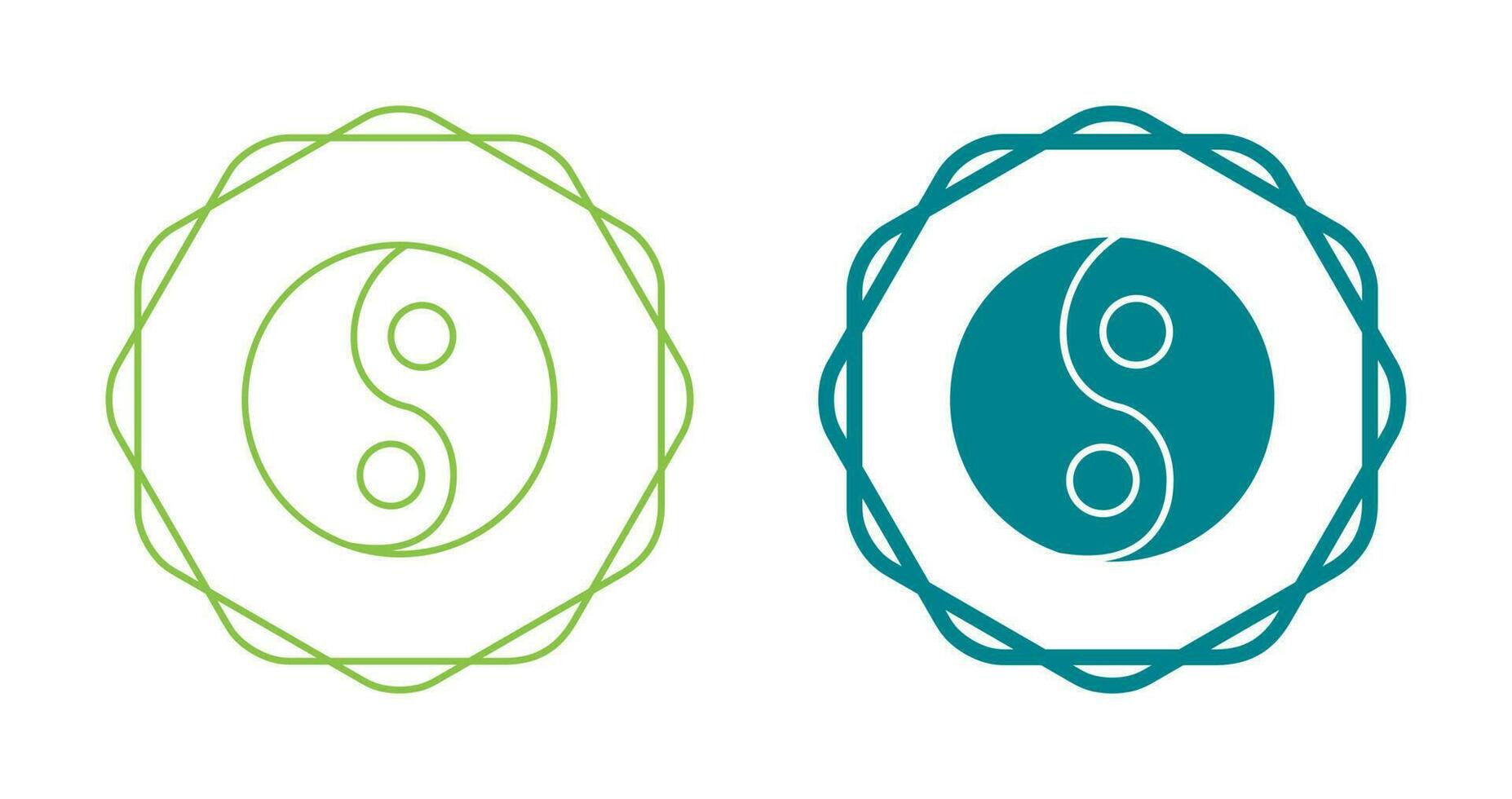 Yin Yang Vector Icon