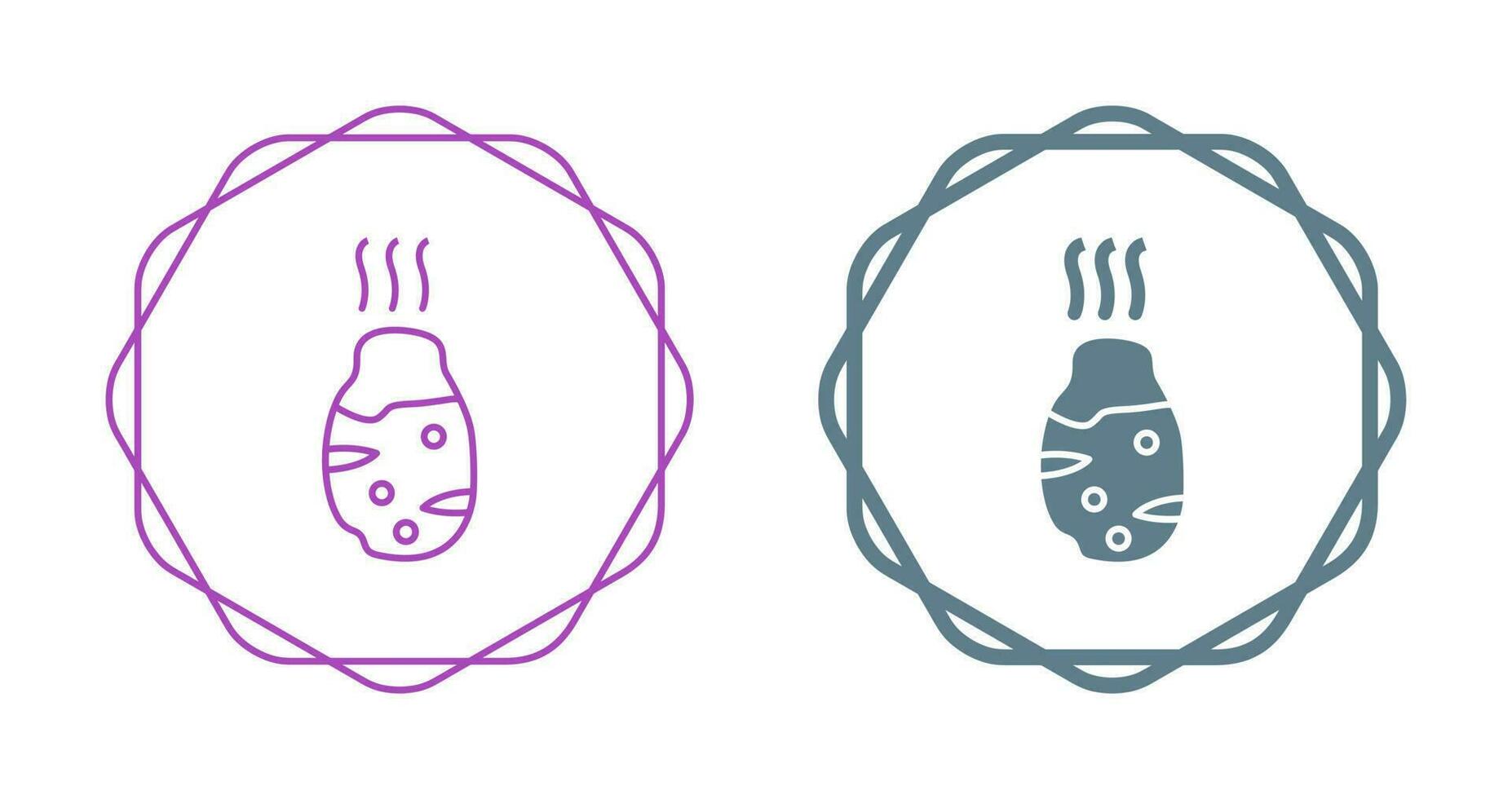 Roasted Potato Vector Icon