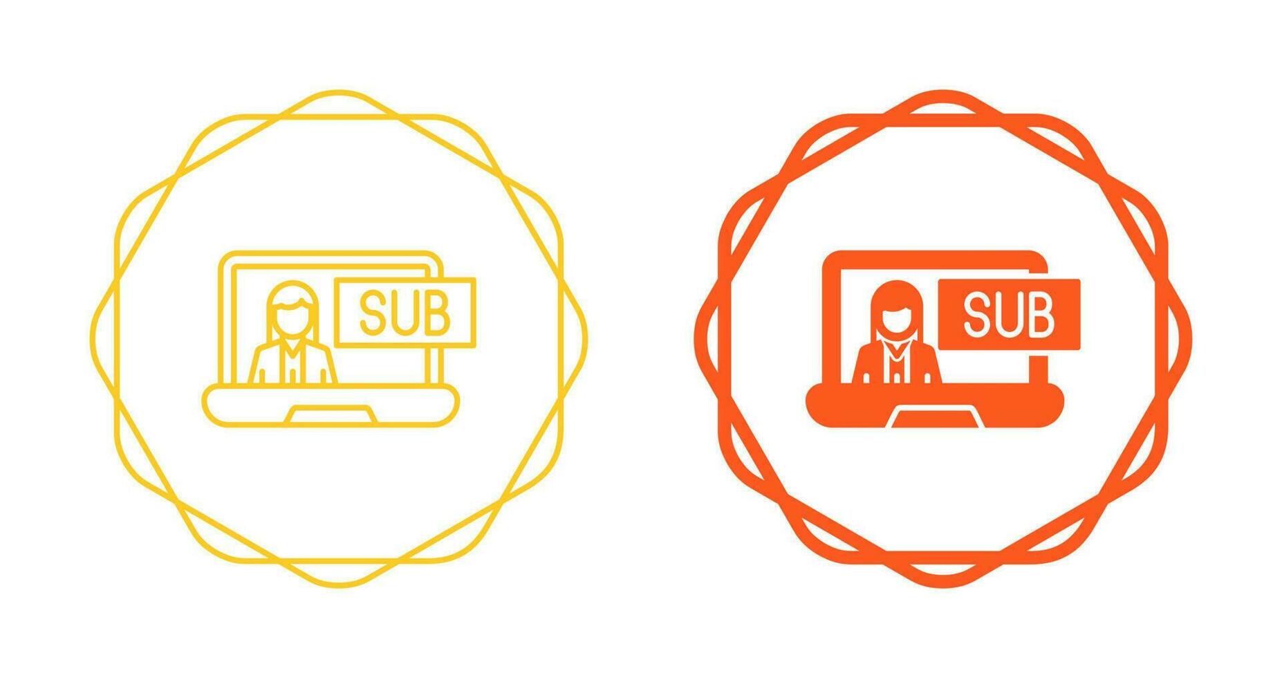 Subscriber Model Vector Icon