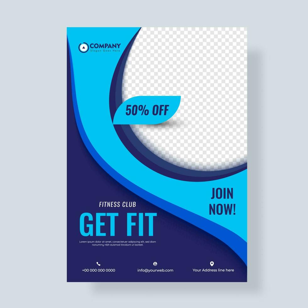 Fitness Gym flyer or poster. vector