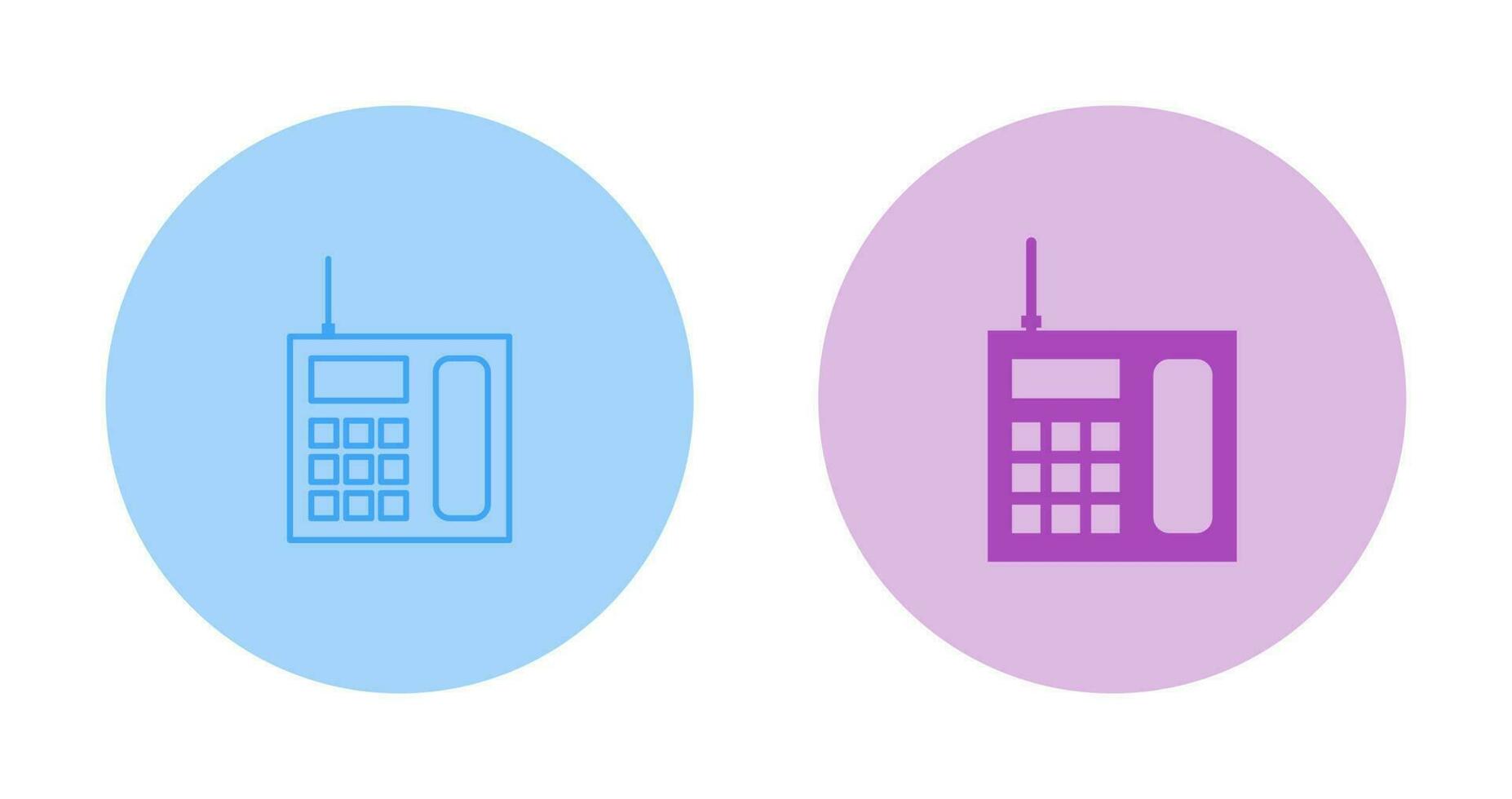 Wireless Landline Phone Vector Icon