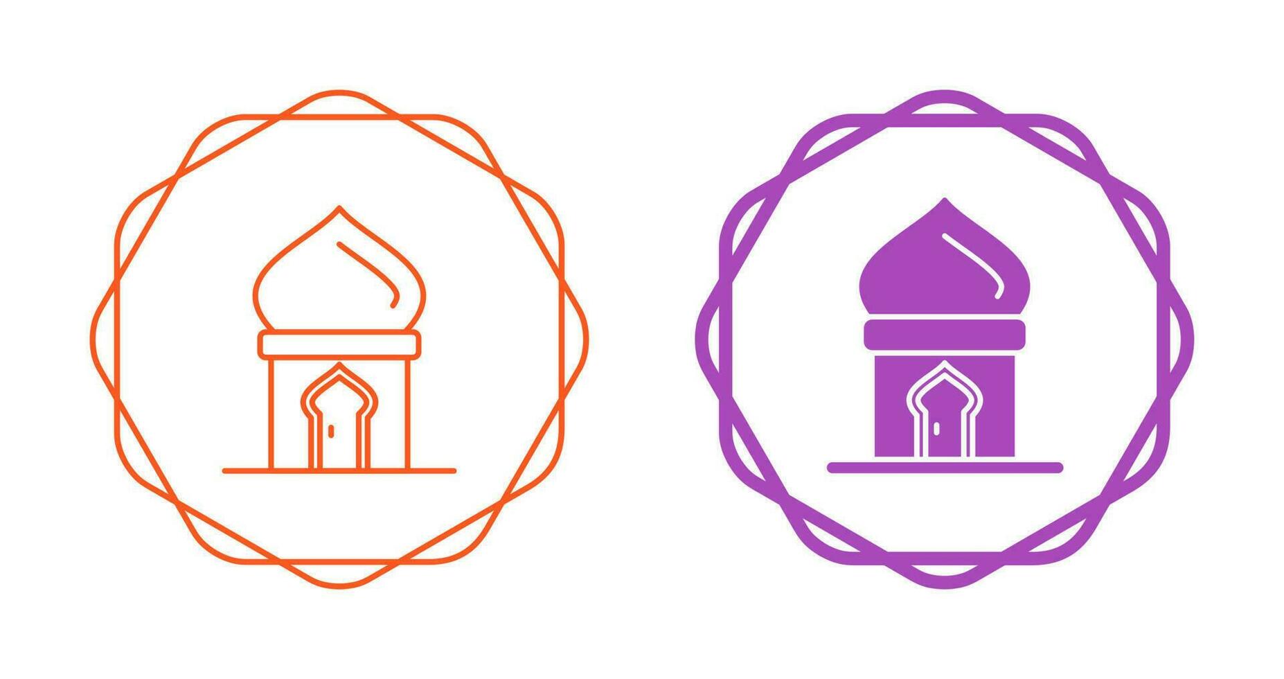 Masjid Door Vector Icon