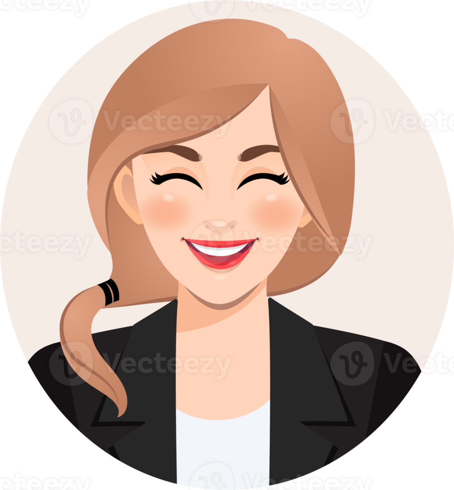 Smiling business woman PNG