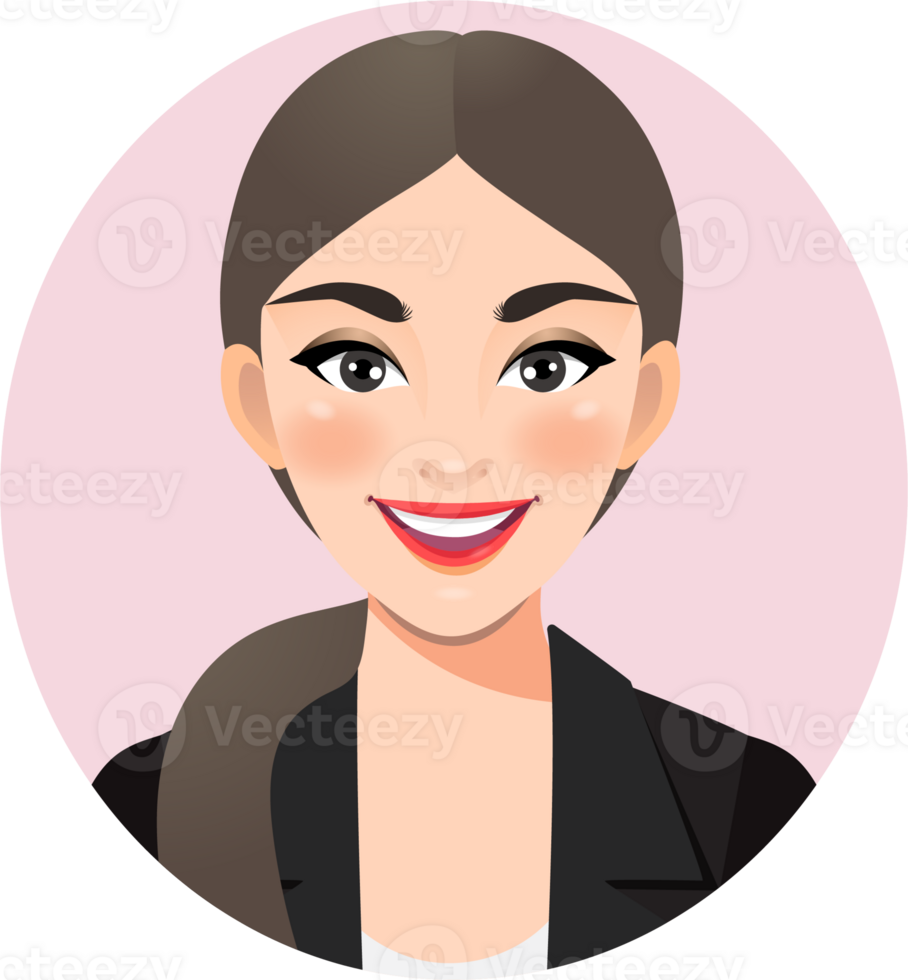 Smiling business woman PNG