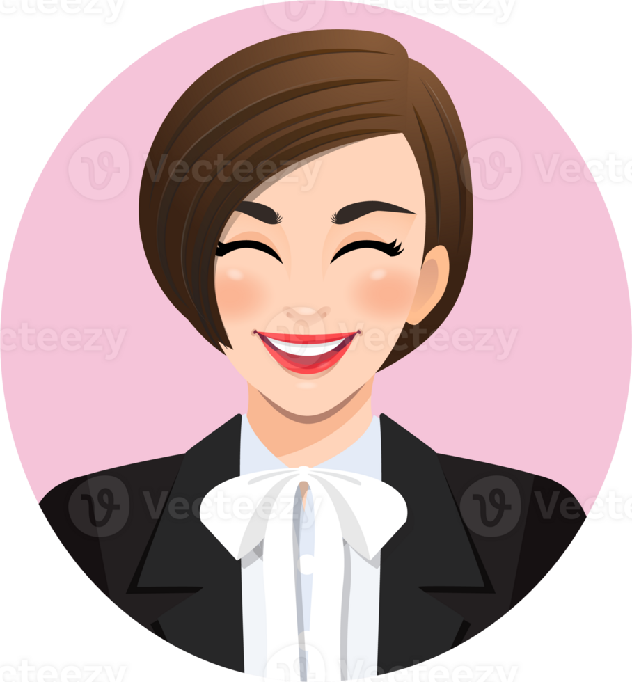 Smiling business woman PNG