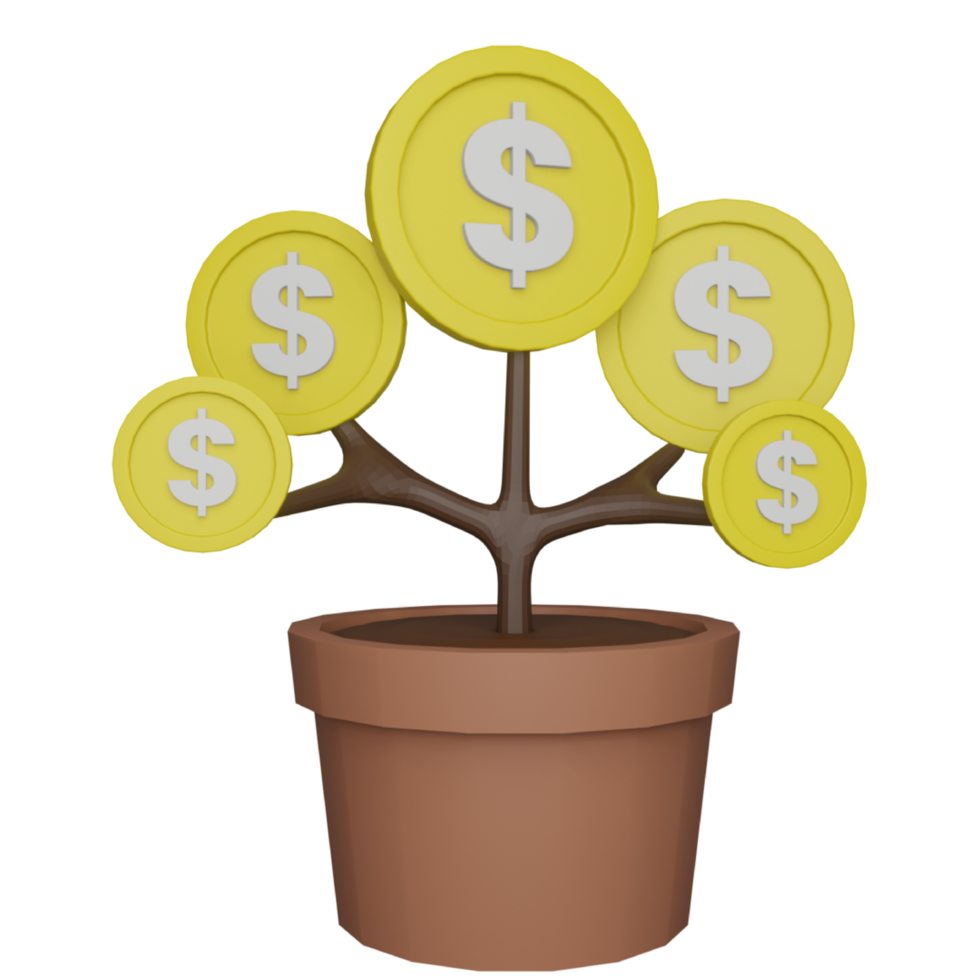 3D Investment Illustration png