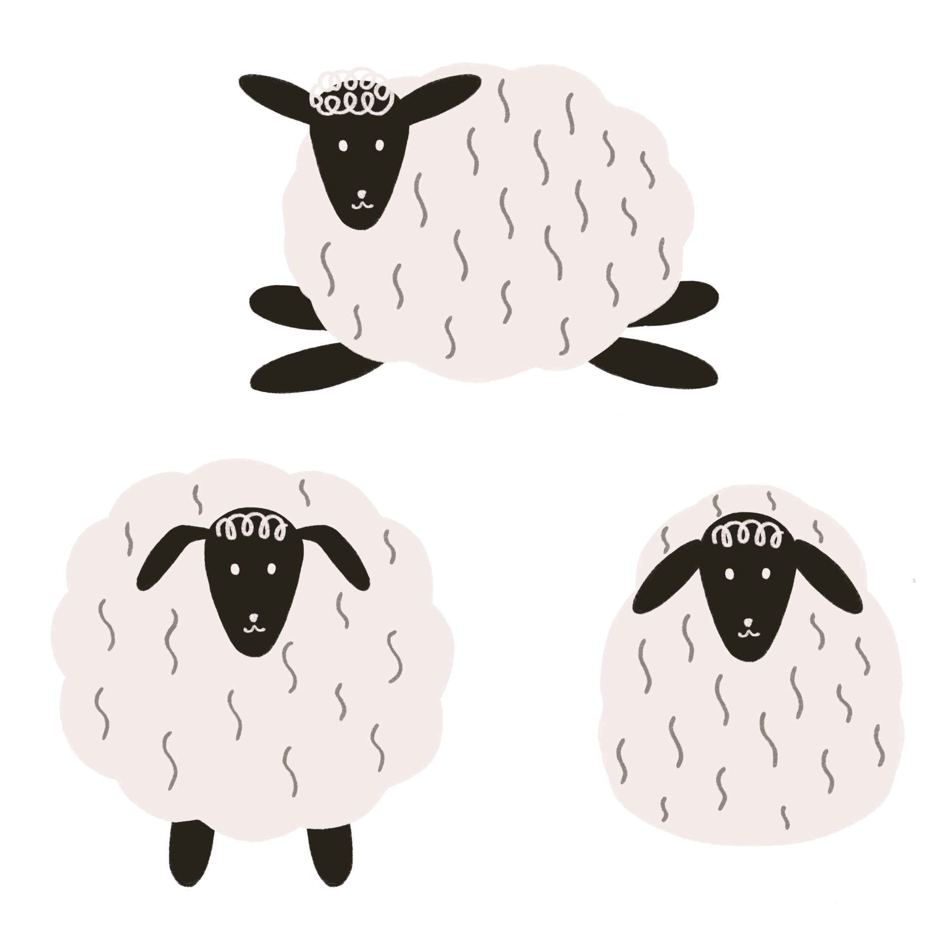 Sheep Farming Cute Livestock Farm Animal Drawing Element Isolated On Sheep Farming Cute Livestock Farm Animal Drawing Element Isolated On