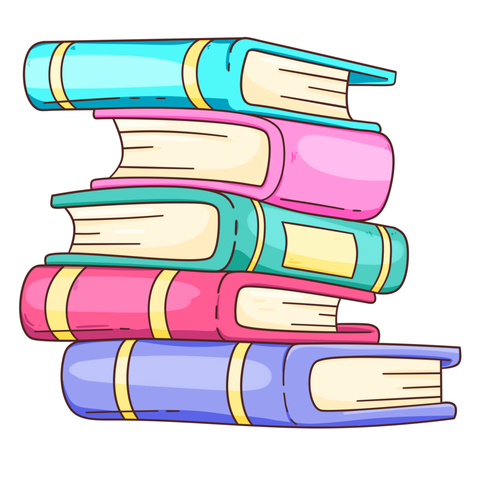 School Materials Clip Art Cartoon Books PNG