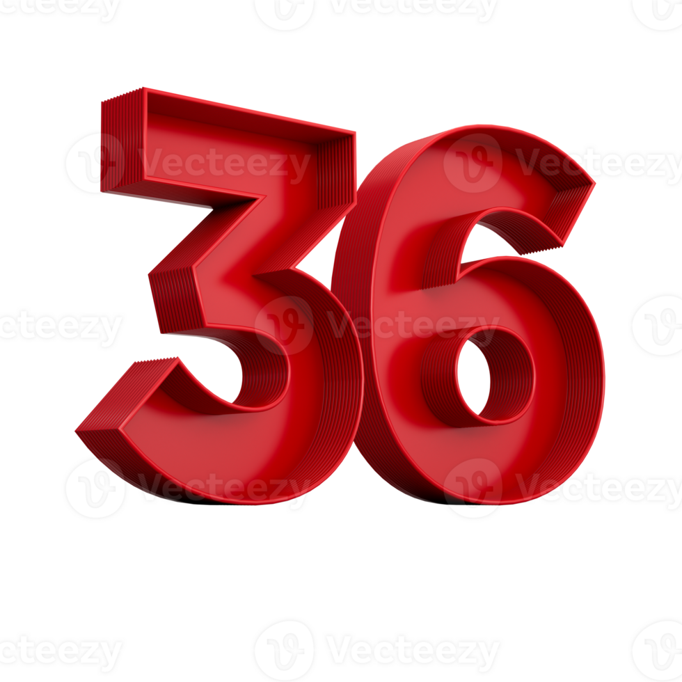 3d illustration of red number Thirty SIx or 36 inner shadow 23985251 PNG 3d illustration of red number Thirty SIx or 36 inner shadow 23985251 PNG