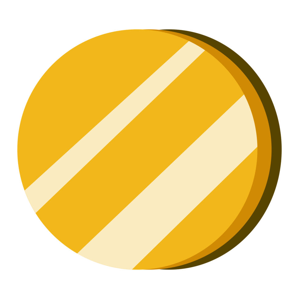 Golden Flat Element png