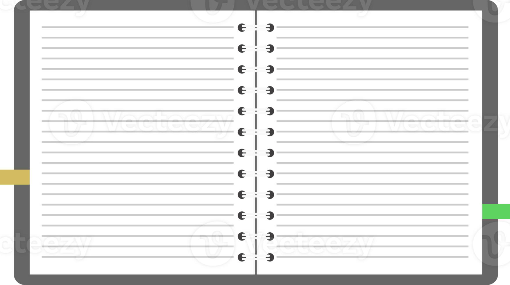 notebook open blank png